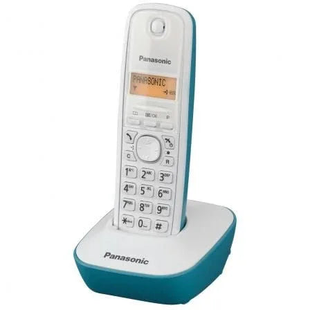 Teléfono Inalámbrico Panasonic KX-TG1611/ Blanco/ Azul - PixelPlaza