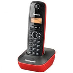 Teléfono Inalámbrico Panasonic KX-TG1611/ Negro y Rojo - PixelPlaza