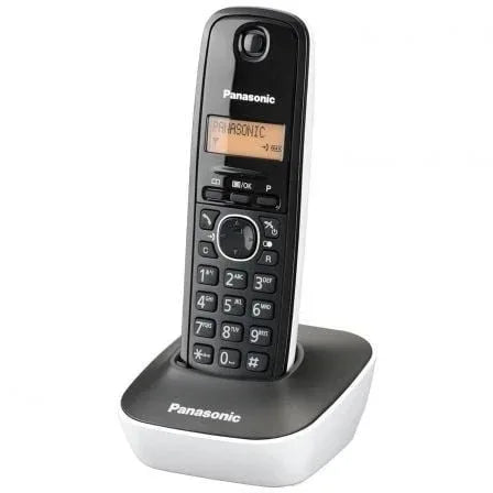 Teléfono Inalámbrico Panasonic KX-TG1611/ Negro y Blanco - PixelPlaza