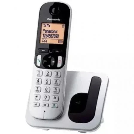 Teléfono Inalámbrico Panasonic KX-TGC210SP/ Plata - PixelPlaza