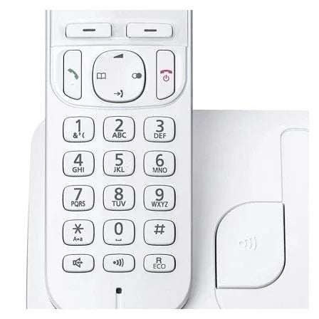 Teléfono Inalámbrico Panasonic KX-TG210SP/ Blanco - PixelPlaza