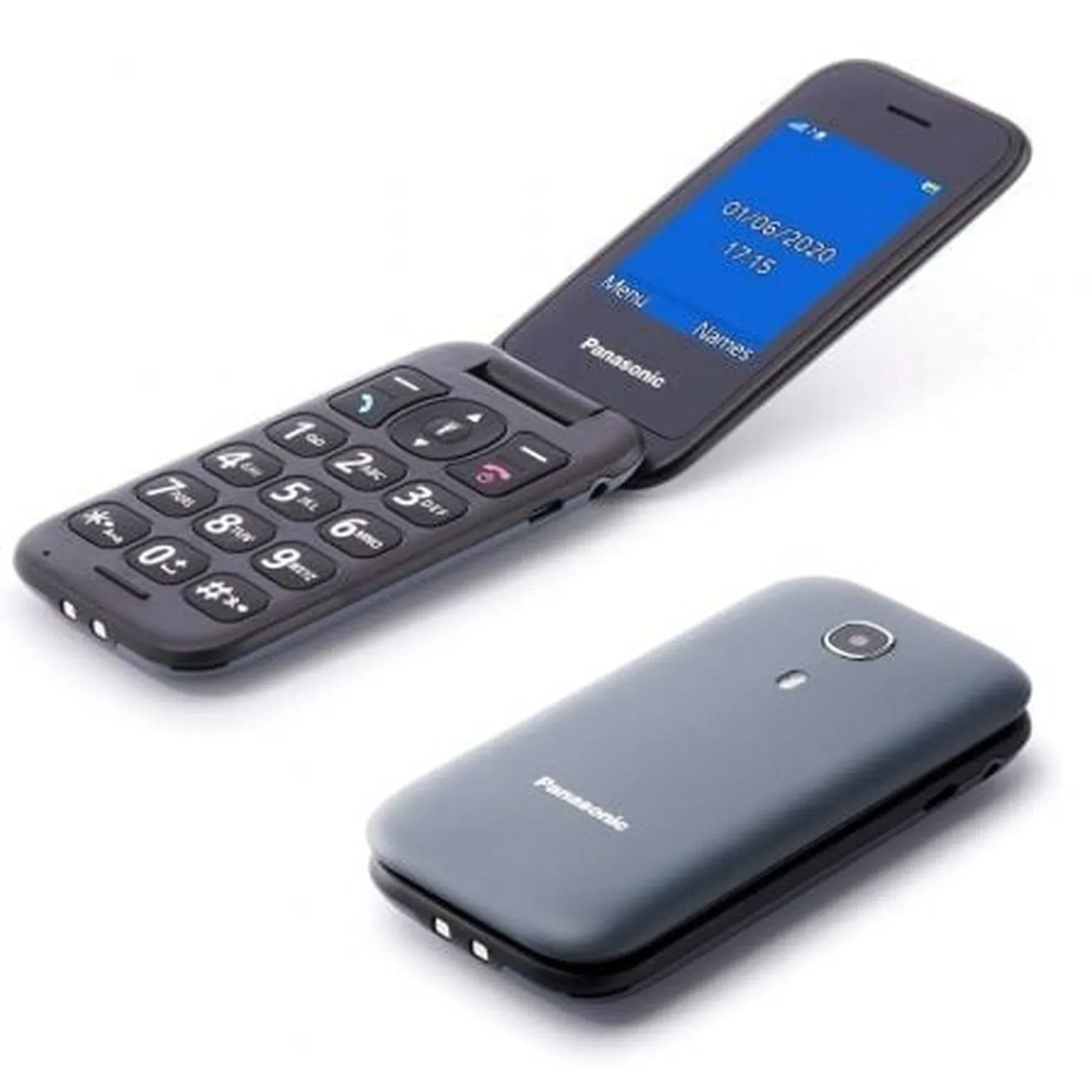 Teléfono Móvil Panasonic KX-TU400EXG para Personas Mayores/ Gris - PixelPlaza