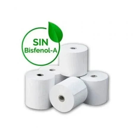 Rollo Papel Térmico Genérico 80x55 8U BPAF/ 80 x 55mm/ 8 unidades - PixelPlaza