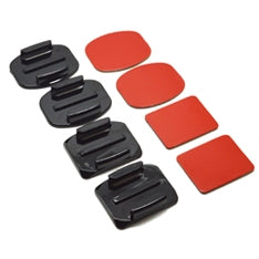 Accesorio soporte adhesivo 3m curvos + planos phoenix para camaras sport & gopro hero 4 - 3+ - 3 - 2 - 1 flat and curved