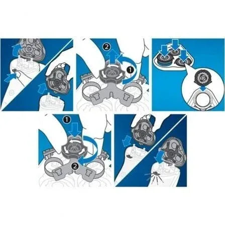 Cabezal de Reemplazo para Afeitadora Eléctrica Philips Series 3000 y 1000/ Pack 3 - PixelPlaza