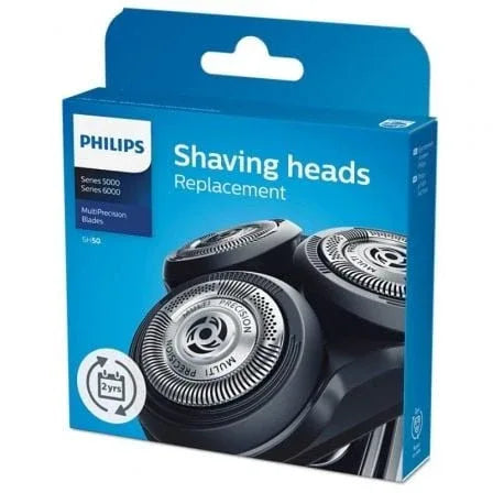 Cabezal de Reemplazo para Afeitadora Eléctrica Philips Series 5000 y 6000/ Pack 3 - PixelPlaza