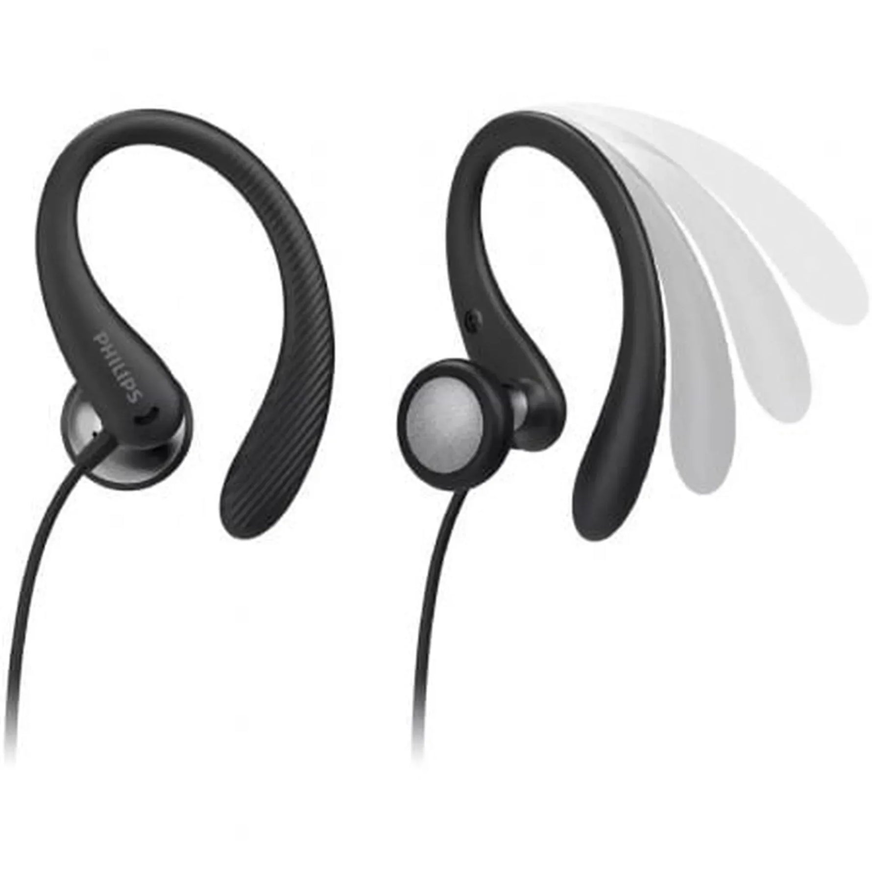 Auriculares Deportivos Philips TAA1105BK/ con Micrófono/ Jack 3.5/ Negros - PixelPlaza