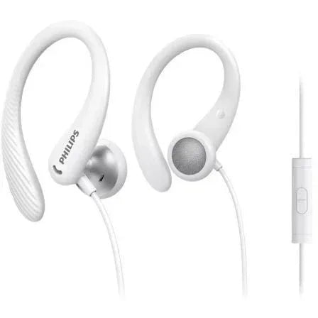 Auriculares Deportivos Philips TAA1105WT/ con Micrófono/ Jack 3.5/ Blancos - PixelPlaza
