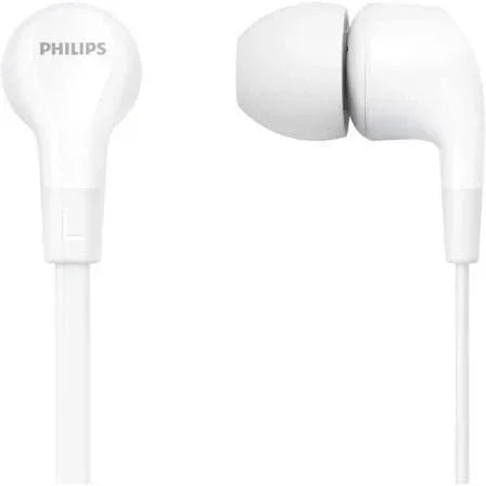 Auriculares Intrauditivos Philips TAE1105WT/ con Micr¾fono/ Jack 3.5/ Blancos - PixelPlaza