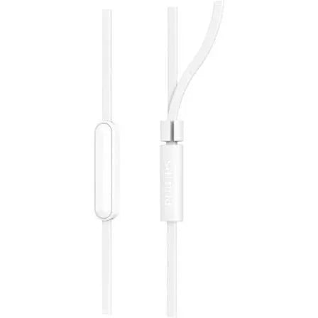 Auriculares Intrauditivos Philips TAE1105WT/ con Micr¾fono/ Jack 3.5/ Blancos - PixelPlaza