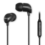Auriculares Intrauditivos Philips TAE1126BK/ con Micrófono/ Jack 3.5/ Negros - PixelPlaza