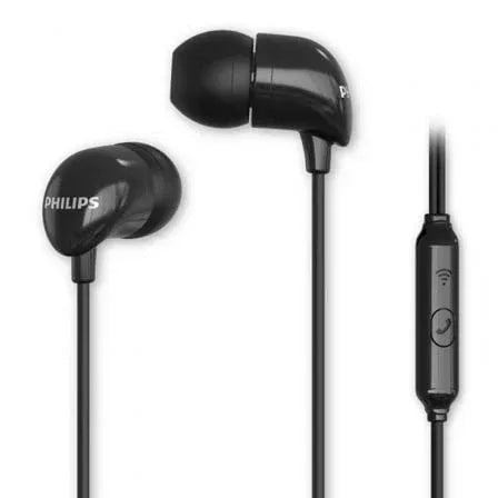 Auriculares Intrauditivos Philips TAE1126BK/ con Micrófono/ Jack 3.5/ Negros - PixelPlaza