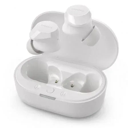 Auriculares Bluetooth Philips TAT1209 con estuche de carga/ Autonomía 6h/ Blancos - PixelPlaza