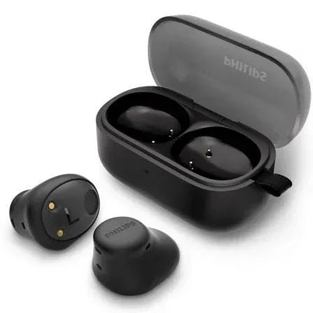 Auriculares Bluetooth Philips TAT2149 con estuche de carga/ Autonomía 6h/ Negros - PixelPlaza