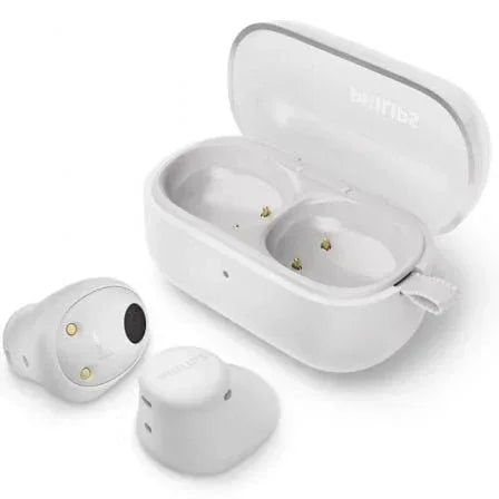 Auriculares Bluetooth Philips TAT2149 con estuche de carga/ Autonomía 6h/ Blancos - PixelPlaza