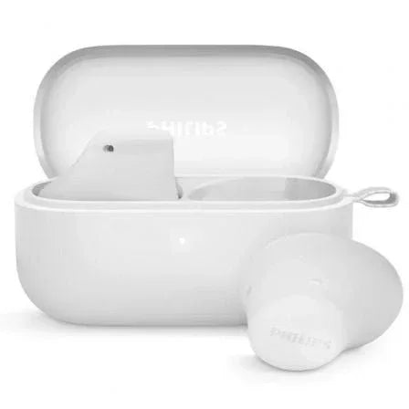 Auriculares Bluetooth Philips TAT2149 con estuche de carga/ Autonomía 6h/ Blancos - PixelPlaza