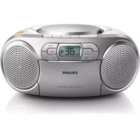 Radio CD Philips AZ127/12/ 2W/ con Cable/ a Pilas/ Gris - PixelPlaza