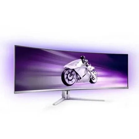 Monitor Gaming Ultrapanorámico Curvo Philips Evnia 8000 49M2C8900L 49"/ Dual QHD/ 0.03ms/ 144Hz/ OLED/ Multimedia/ Blanco - PixelPlaza