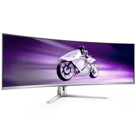 Monitor Gaming Ultrapanorámico Curvo Philips Evnia 8000 49M2C8900L 49"/ Dual QHD/ 0.03ms/ 144Hz/ OLED/ Multimedia/ Blanco - PixelPlaza