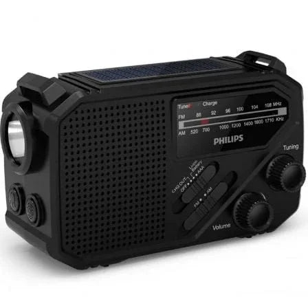 Radio Portátil Philips TAR1609/ Negra - PixelPlaza