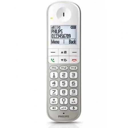 Teléfono Inalámbrico Philips XL4901S/23/ Plata y Blanco - PixelPlaza