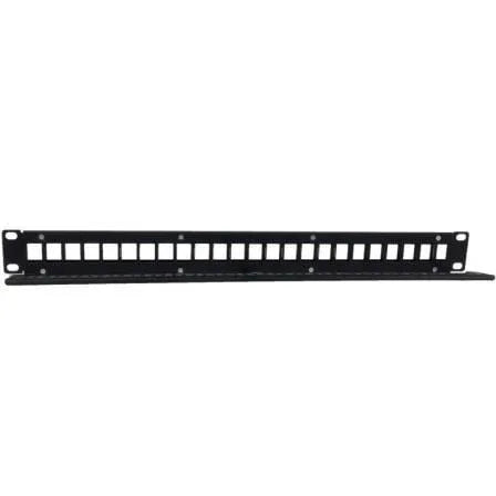 Patch Panel Phasak PA 3424/ 24 Puertos/ Cat.6/ Altura 1U/ Gestión de Cable/ Conectores RJ45 UTP No Incluidos - PixelPlaza
