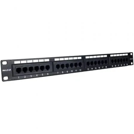 Patch Panel Phasak PU 2420/ 24 Puertos/ Cat.6/ Altura 1U - PixelPlaza