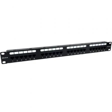 Patch Panel Phasak PU 2421/ 24 Puertos/ Cat.6A/ Altura 1U - PixelPlaza