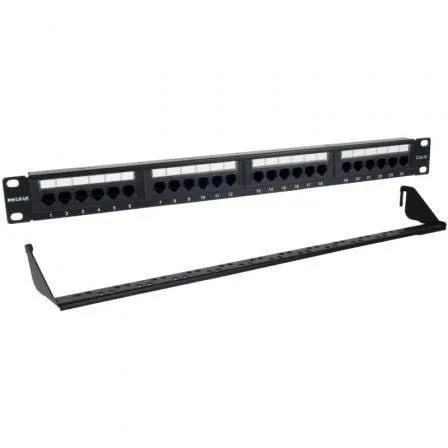 Patch Panel Phasak PU 2424/ 24 Puertos/ Cat.6/ Altura 1U/ Gestión de Cables - PixelPlaza