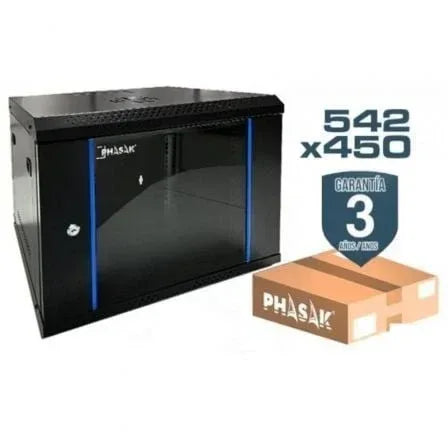 Armario Rack Mural Desmontado Phasak PHO 2207D/ 19"/ Altura 7U - PixelPlaza