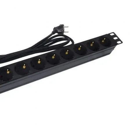 Regleta con Interruptor Phasak BNS 1518/ 8 Tomas de Corriente/ Cable 1.5m/ Negro - PixelPlaza