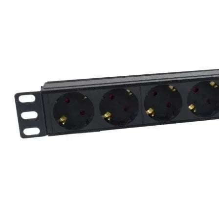Regleta con Interruptor Phasak BNS 1518/ 8 Tomas de Corriente/ Cable 1.5m/ Negro - PixelPlaza
