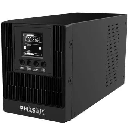 SAI Online Phasak 1000 VA Online LCD/ 1000VA-900W/ 3 Salidas/ Formato Torre - PixelPlaza