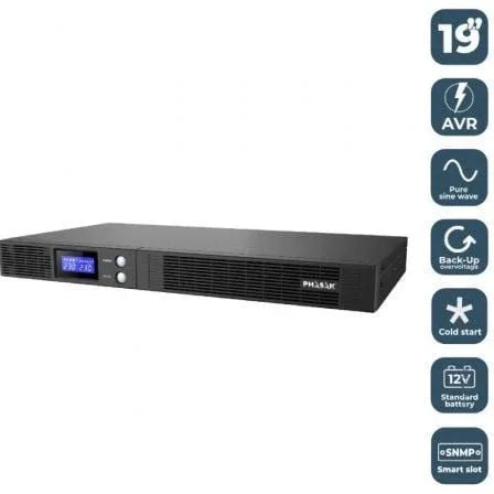 SAI Línea Interactiva Phasak Protekt Slim Rack/ 750VA-450W/ 4 Salidas/ Formato Rack - PixelPlaza