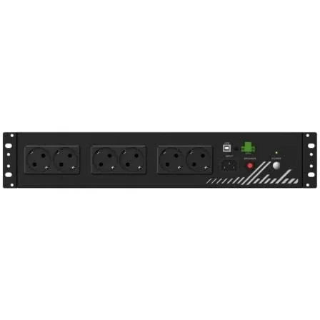 SAI Línea Interactiva Phasak Compact/ 800VA-480W/ 8 Salidas/ Formato Rack 2U - PixelPlaza