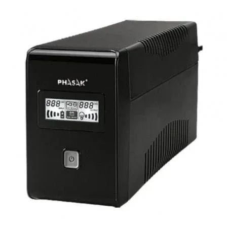 SAI Línea Interactiva Phasak 850 VA LCD Interactive/ 850VA/ 2 Salidas/ Formato Torre - PixelPlaza