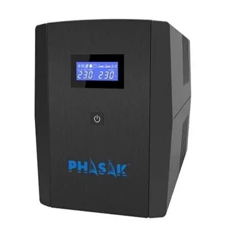 SAI LĒnea Interactiva Phasak SIRIUS 1560 VA Interactive/ 1560VA-900W/ 4 Salidas/ Formato Torre - PixelPlaza
