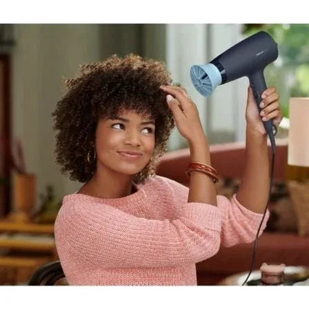 Secador Philips 3000 series BHD360/ 2100W/ Iónico/ Azul/ 3 Accesorios - PixelPlaza