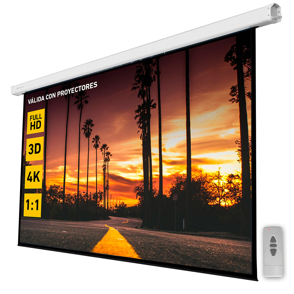 Pantalla eléctrica proyección 135 pulgadas