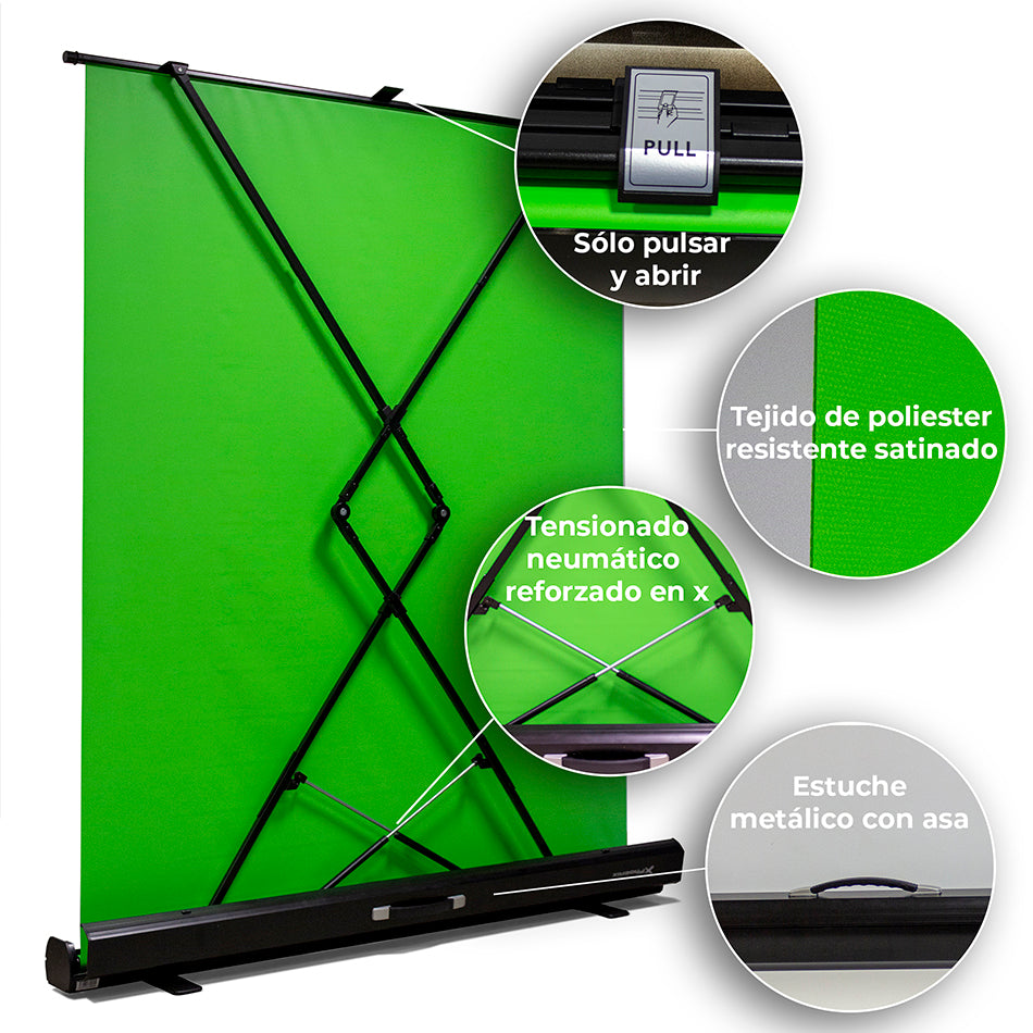 Pantalla chroma portátil