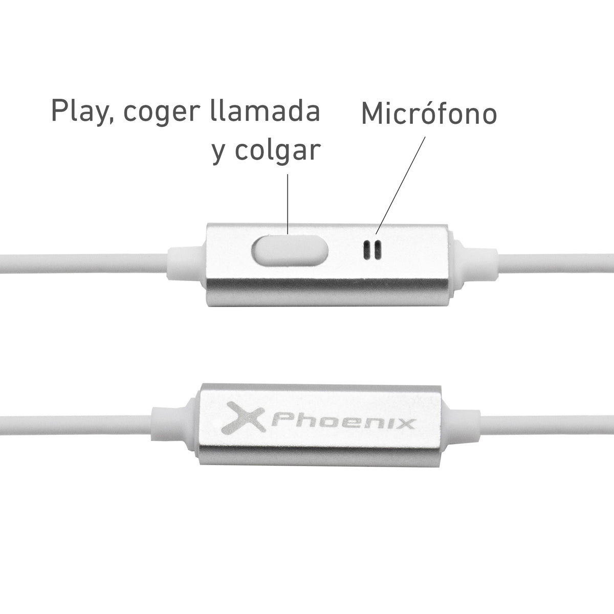 Auriculares topsound con manos libres blancos