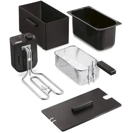 Freidora Princess Black Flyer 182727/ 2000W/ Capacidad 3L - PixelPlaza