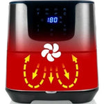 Freidora por Aire Airfryer / Sin Aceite Princess Deluxe Digital XXL 183312/ 1700W/ Capacidad 5,5L - PixelPlaza