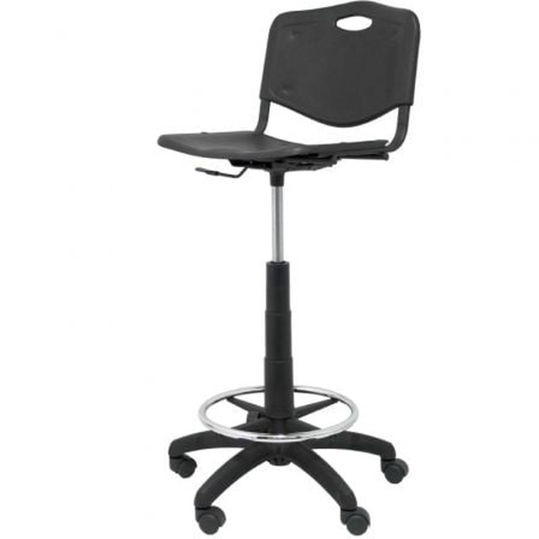 Taburete Piqueras y Crespo Robledo PVC T26GNI840RN/ Negro