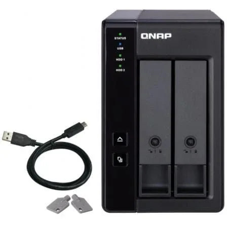 DAS QNAP TR-002/ 2 Bahías 3.5"- 2.5"/ Formato Torre - PixelPlaza