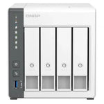 Servidor nas Qnap ts - 433 - 4G nas 4xhdd - bay 1x2.5gbe+1xgbe