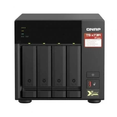NAS QNAP TS-473A-8G/ 4 Bahías 3.5"- 2.5"/ 8GB DDR4/ Formato Torre - PixelPlaza