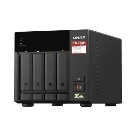 NAS QNAP TS-473A-8G/ 4 Bahías 3.5"- 2.5"/ 8GB DDR4/ Formato Torre - PixelPlaza