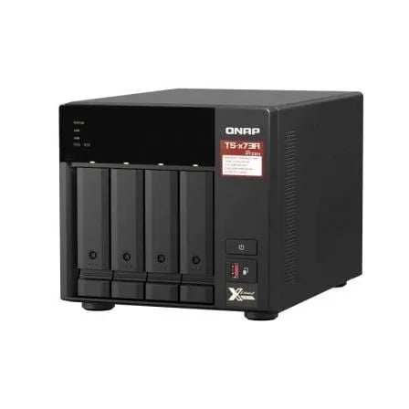 NAS QNAP TS-473A-8G/ 4 Bahías 3.5"- 2.5"/ 8GB DDR4/ Formato Torre - PixelPlaza