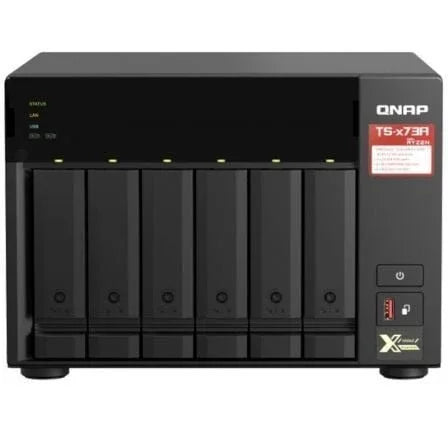 NAS QNAP TS-673A-8G/ 6 Bahías 3.5"- 2.5"/ 8GB DDR4/ Formato Torre - PixelPlaza